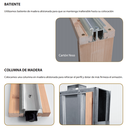 UDS. ESTRUCTURA PUERTA CORREDERA KRIKET PARA PLADUR 600X2030X100 MM.