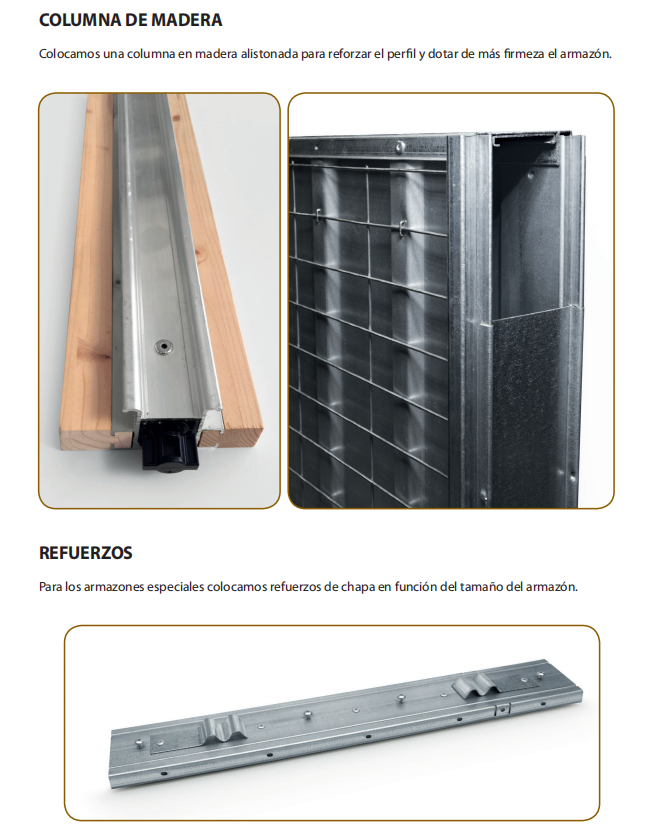 UDS. ESTRUCTURA PUERTA CORREDERA KRIKET PARA ENFOSCADO 1000X2030X105 MM.