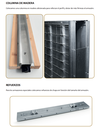 UDS. ESTRUCTURA PUERTA CORREDERA KRIKET PARA ENFOSCADO 900X2030X105 MM.