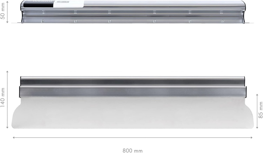 UDS. ESPATULA EMPLASTECER WERKU / ACE INOX / 0.5 MM / 800 MM.