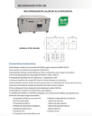 UDS.RECUPERADOR OTER-100  10.000 m3/h / 760 Pa 