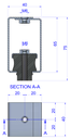 UDS. AMORTIGUADOR AMC Akustik 4 high B-60 (25-60Kg)