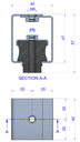 UDS. AMORTIGUADOR AMC Akustik 4 high B-60 (25-60Kg)