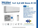 CONJUNTO 1X1 SPLIT PARED HAIER GEOS 35 R Plus Wifi 3,5kW (30 m2)