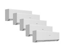 CONJUNTO 5X1 SPLIT PARED HAIER GEOS 35 + 25 + 25 + 25 + 25 R Plus Wifi 3,5kW + 2,5kW + 2,5kW + 2,5Kw + 2,5kW (SALON Y 4 HABITACIONES)