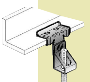 UDS. GRAPA VIGUETA C2-A1 PARA VARILLA ROSCADA M-6 ESP. MINI6 - MAX 10 (COCODRILO)