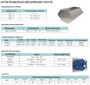 UDS.RECUPERADOR OTER-10-H  1000 m3/h / 60 Pa