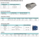 UDS.RECUPERADOR OTER-14-H  1500 m3/h / 305 Pa
