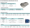 UDS.RECUPERADOR OTER-30-H  3000 m3/h / 600 Pa