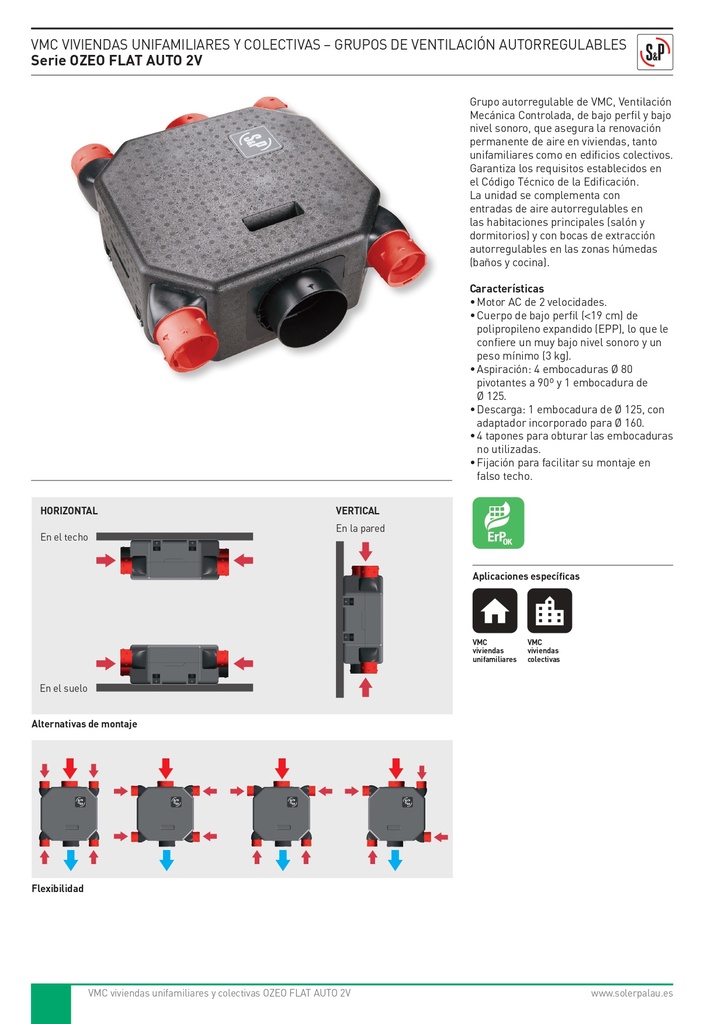 UDS. GRUPO VMC S&P OZEO FLAT AUTO 2V