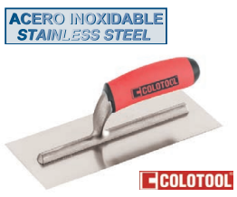 UDS. LLANA INOX BISELADA MANGO CONFORT 280X120MM.