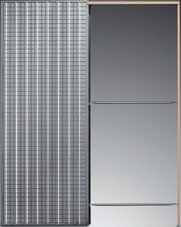 ESTRUCTURA PUERTA CORREDERA KRIKET PARA PLADUR 700X2030X100 MM.