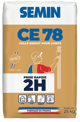 UDS. SACO PASTA JUNTAS SEMIN 25KG FRAGUADO RÁPIDO 2 HORAS - CE 78 2 H