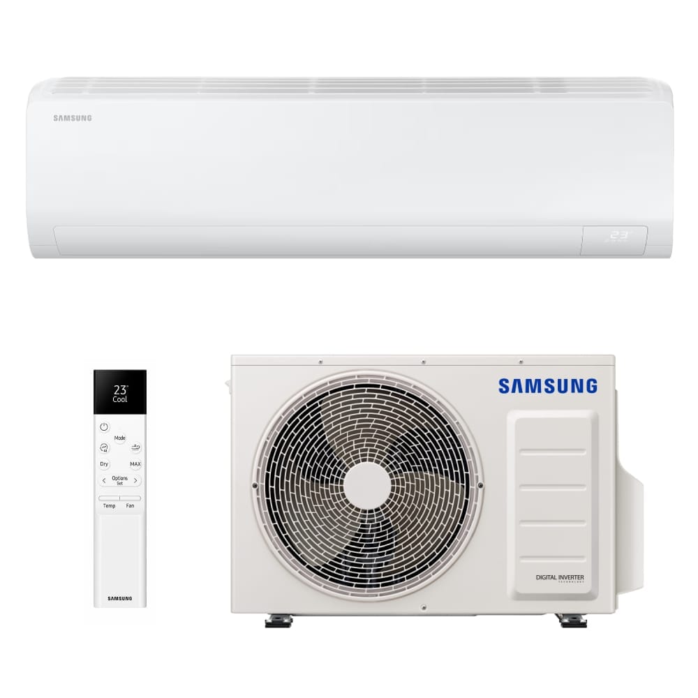 UDS. CONJUNTO SPLIT MURAL SAMSUNG GAMA CEBU S2 F-AR50F09CA (capacidad en frío de 2,5 kW y en calor 3,2 kW.) WIFI INCLUIDO R-32