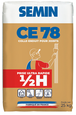 UDS. SACO PASTA JUNTAS SEMIN 25KG FRAGUADO RÁPIDO 1/2 HORA - CE 78 1/2 H