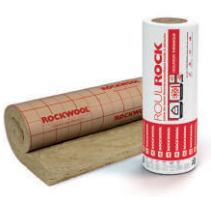 PAQUETE (7,20 M2) FIELTRO LANA DE ROCA C/ PAPEL KRAFT ROULROCK KRAFT REF.121X80 (600X120X80 MM.) 23KG/M3