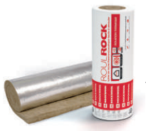 PAQUETE (7,20 M2) FIELTRO LANA DE ROCA C/ PAPEL ALUMINIO ROULROCK ALU REF. 122X80 (600X120X80 MM.) 23KG/M3