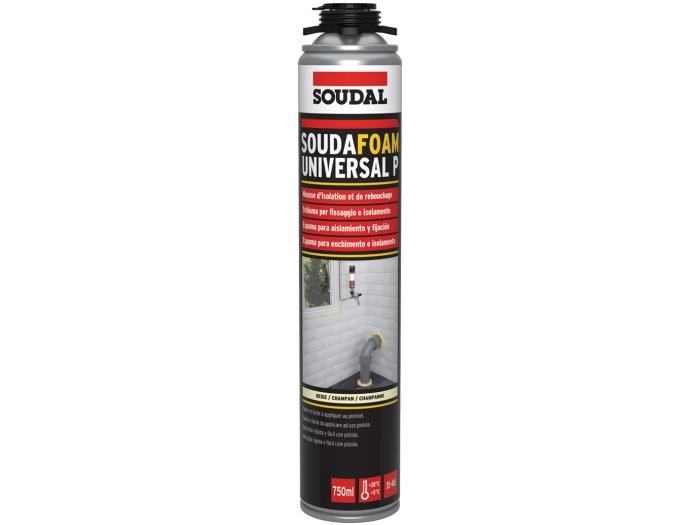 UDS. BOTE ESPUMA POLIURETANO SOUDAFOAM UNIVERSAL P PARA PISTOLA (750 ml)