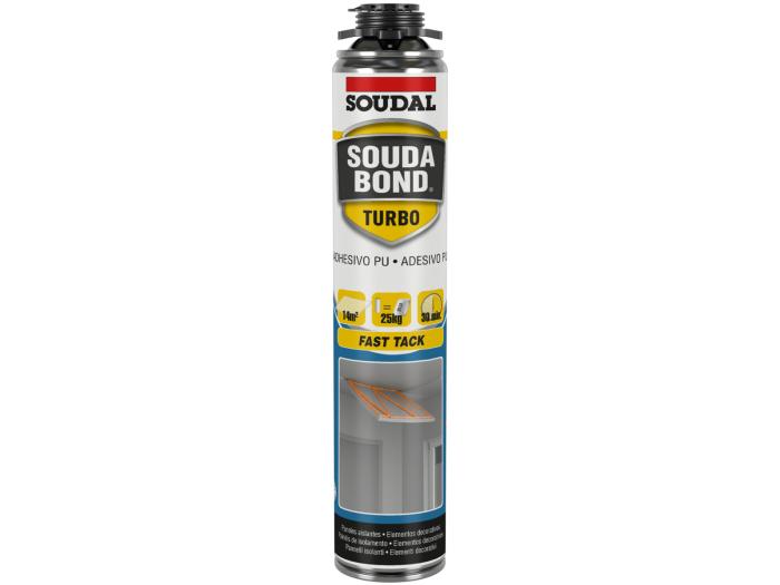 UDS. BOTE ESPUMA POLIURETANO SOUDABOND TURBO PARA PISTOLA (750 ml)