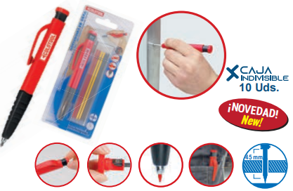 UDS. PORTAMINAS DE OBRA (incluye pack minas mixtas)