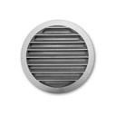 UDS. REJILLA INTEMPERIE TAE AREL-250 Ø250 ALUM. NATURAL CON MALLA