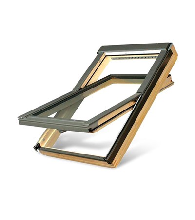 [FTPVU394118] VENTANA DE TEJADO GIRATORIA DE MADERA NATURAL FAKRO FTP-V U3 (94 x 118 cm.)