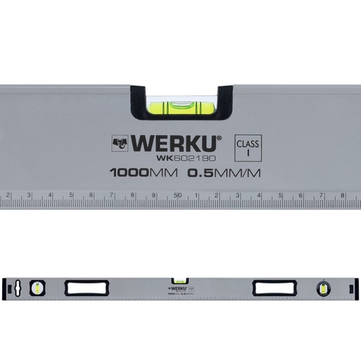 [WK602190] UDS. NIVEL RECTANGULAR WERKU IMANTADO / ALUM / 1000 MM