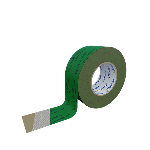 [TAPEGREEN] UDS. ROLLO CINTA ACRILICA 25M RIWEGA TAPE GREEN 50MM