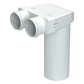 [CRTFLEXIVENT128] UDS. CONECTOR REDONDO DE TECHO PVC FLEXIVENT 2XØ75 1XØ125