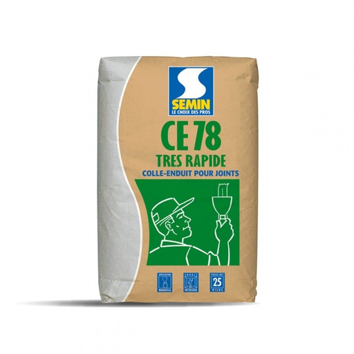 [SPS25FR1/2H] UDS. SACO PASTA JUNTAS SEMIN 25KG FRAGUADO RÁPIDO 1/2 HORA