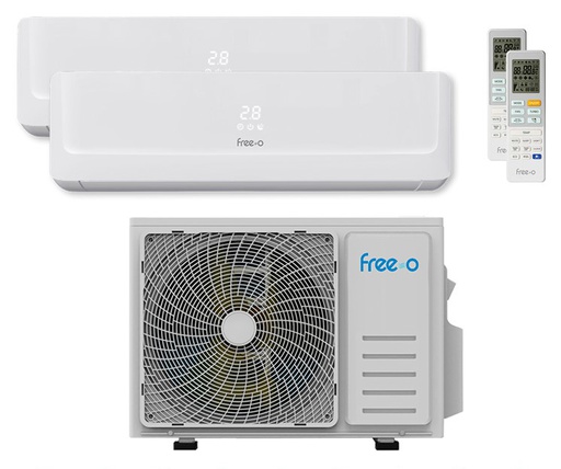 [FREE-O2X1] CONJUNTO 2X1 SPLIT PARED FREE-O TT 5,2kW (SALON Y HABITACION)