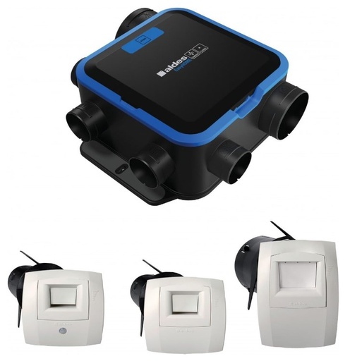 [SFHI00002] UDS. KIT GRUPO VENTILACION VMC SIMPLE FLUJO EASYHOME HYGRO COMPACT CLASSIC