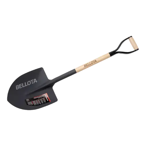 [55013A] Pala punta con mango anilla de madera de haya certificada 290 mm 