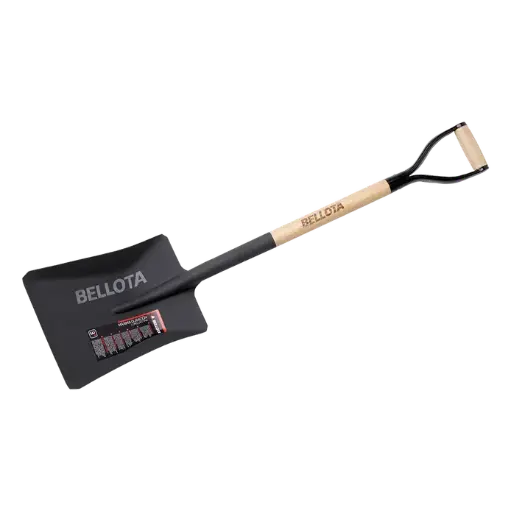 [55023A] Pala cuadrada con mango anilla de madera de haya certificada 265 mm 