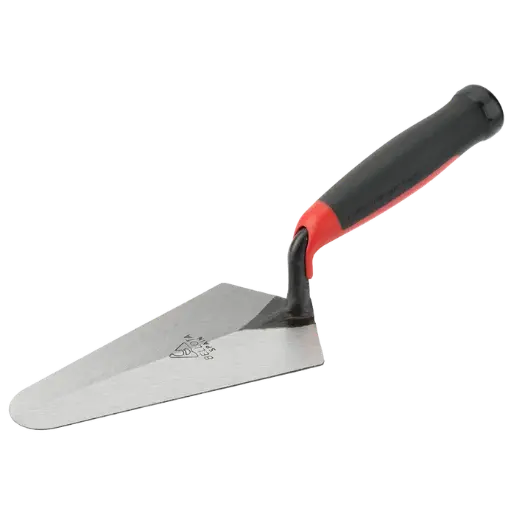 [TRF42HBM] Paleta Pro madrileña con mango bimaterial para trabajos de albañilería 190 mm 