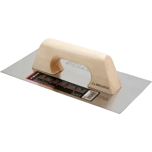[58611] Llana recta de acero con mango de madera para trabajos de acabado 300x150 mm 