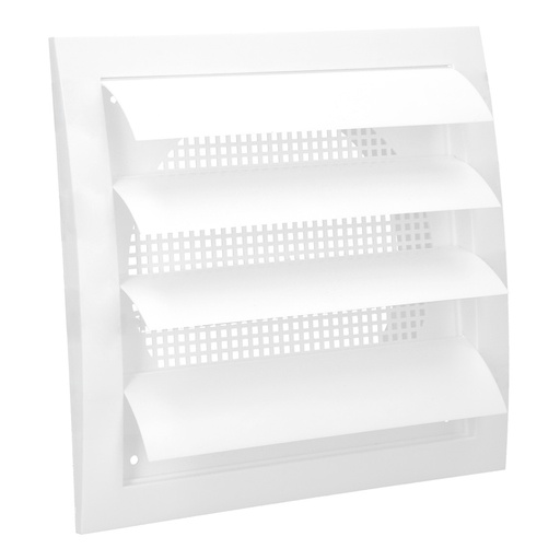 [02531020] Rejilla De Plastico Con Malla Posterior Y Lamas Movibles 15x15 cm